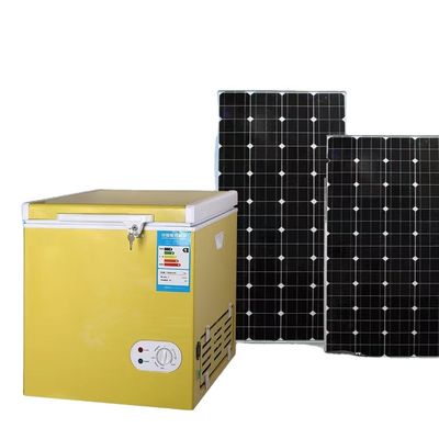 Мощность 90L 12v 220v ac dc морозильник мини холодильник для автомобиля черпать солнечный сундук холодильник