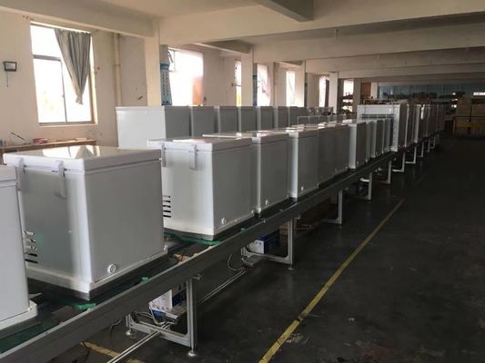 Мощность 90L 12v 220v ac dc морозильник мини холодильник для автомобиля черпать солнечный сундук холодильник