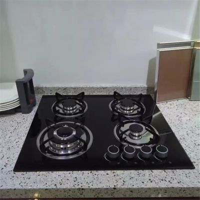 Металлическая ручка Домашнее Нержавеющая сталь кольцо 2 горелка Газовая печь Печь для столовой плиты