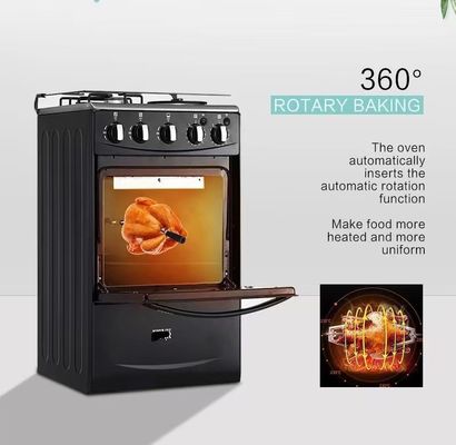 Furnotel Нержавеющая сталь 4 горелки Газовая печь с печью Двойной кухонный стол