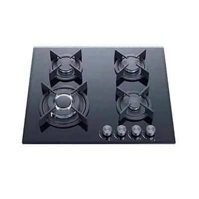Встроенный 60 см газовый кухонный стол с закаленным стеклянным поверхностным материалом и 4 горелки