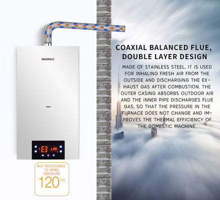 Печать шелковой пленки 24000 Вт Газовый настенный котел для повышения эффективности отопления первого класса