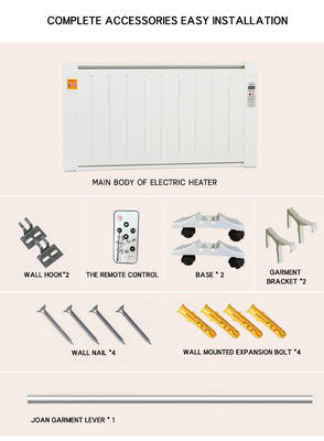 Отаплитель ванной комнаты инфракрасный панель электрическое отопление 600W 1000W настенный монтаж для домашнего офиса