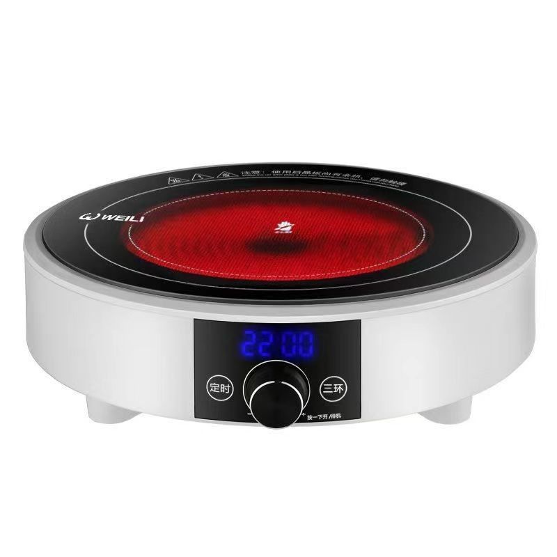 Индукционный кухарь 3500W Черное золото Керамическая стеклянная плитка Одиночный горелка для приготовления пищи